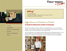 Tablet Screenshot of espressoandmore.de